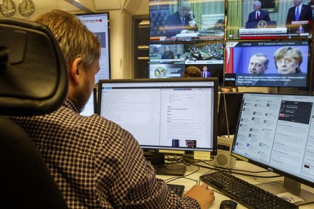 NTB journalists working on Sourcefabric's Superdesk.